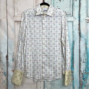 Robert Graham Plaid Paisley Button Down Shirt Men’s M/L